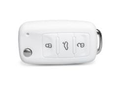 Escape6 bílé ochranné silikonové pouzdro na klíč pro VW/Seat/Škoda s vystřelovacím klíčem