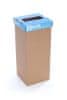 Odpadkový koš na tříděný odpad PAPÍR, modrá, recyklovaný, 60 l