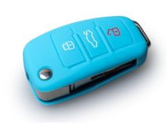 Escape6 světle modré ochranné silikonové pouzdro na klíč pro Audi s vystřelovacím klíčem
