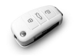 Escape6 bílé ochranné silikonové pouzdro na klíč pro Audi s vystřelovacím klíčem