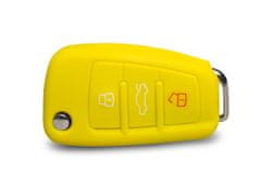 Escape6 žluté ochranné silikonové pouzdro na klíč pro Audi s vystřelovacím klíčem