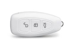 Escape6 bílé ochranné silikonové pouzdro na klíč pro Ford bez vystřelovacího klíče