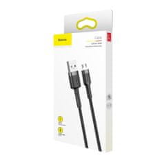 BASEUS Cafule kabel USB / Micro USB QC 3.0 2.4A 1m, černý/šedý