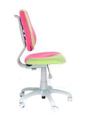 Alba Dětská rostoucí židle FUXO S-line Růžová/zelená