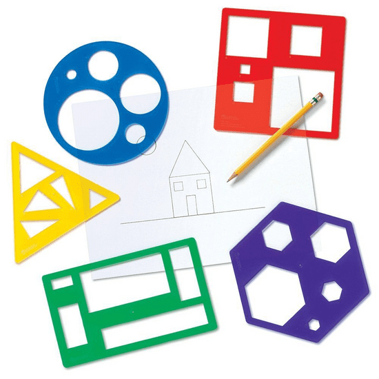 Learning Resources Šablony základních geometrických tvarů