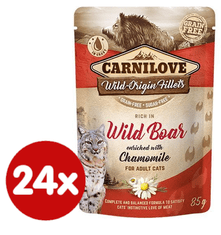 Carnilove Rich in Wild Boar Enriched with Chamomile 24x85 g