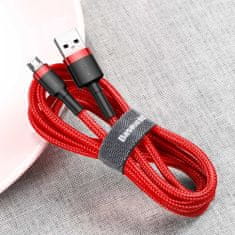BASEUS Cafule kabel USB / Micro USB QC 3.0 1.5A 2m, červený