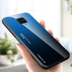MG Gradient Glass plastový kryt na Huawei P40 Lite, černý/modrý