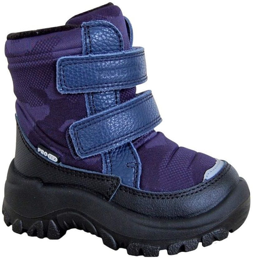 Protetika dívčí zimní obuv BROK 72052 22, tmavě fialová