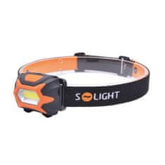Solight Čelová LED COB svítilna - čelovka, 3W, 150 lm, bateriová