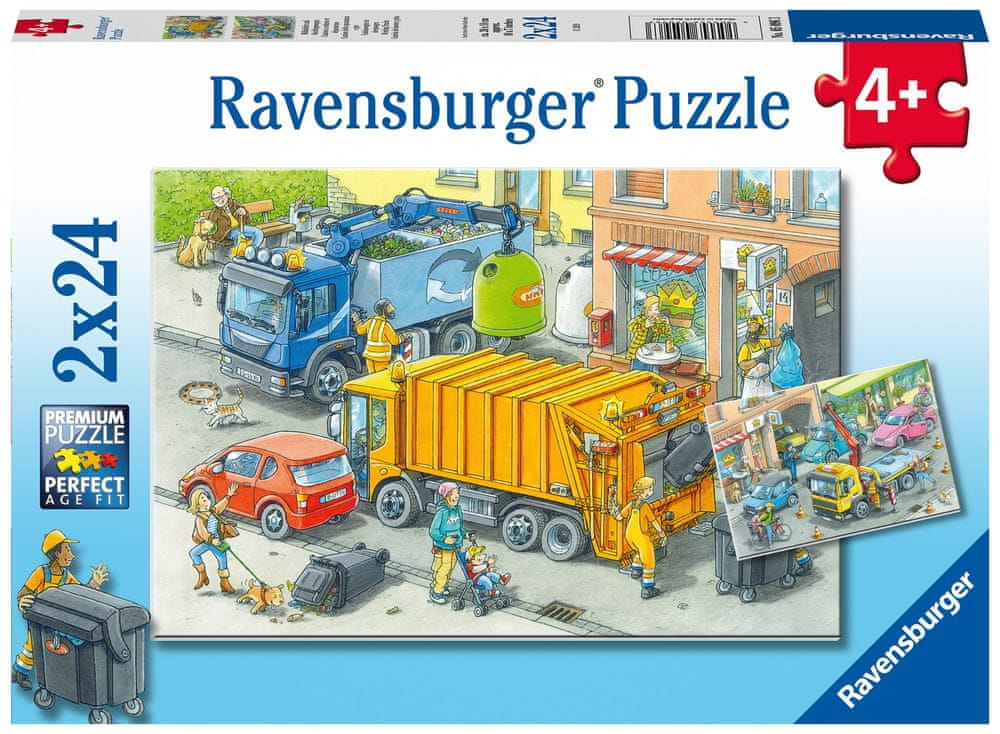 Ravensburger Puzzle 050963 Likvidace odpadu 2x24 dílků