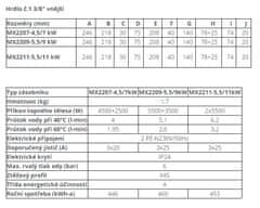 Dražice Průtokový ohřívač vody DZD MX 2211 5,5/11 kW