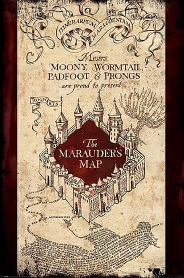 Grooters Plakát Harry Potter - Pobertův plánek