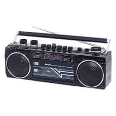 Trevi Radiomagnetofon , RR 501BT/BK, MW/FM/SW 1-2, autostop, bluetooth, mikrofon, 230 V/4xD, barva černá