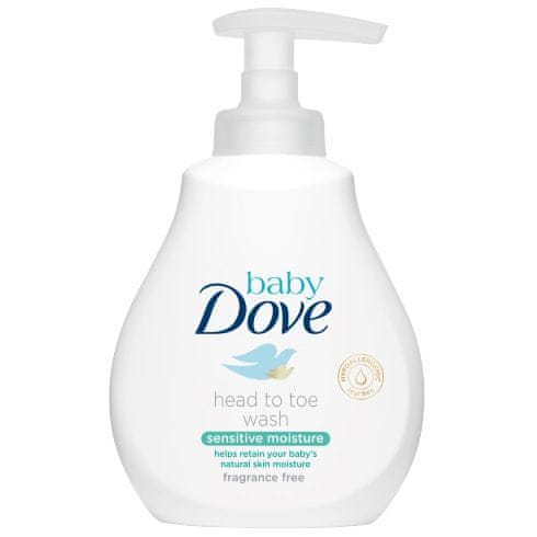 Baby Dove Sensitive Moisture Mycí gel na celé tělo i vlásky 200ml