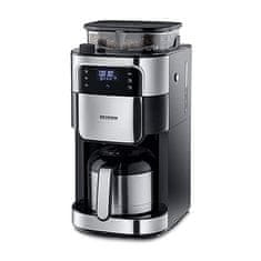 Severin Překapávač na kávu , KA 4814, překapávač s mlýnkem, funkce zvlhčování zrnek kávy, 8 šálků, 1000 W