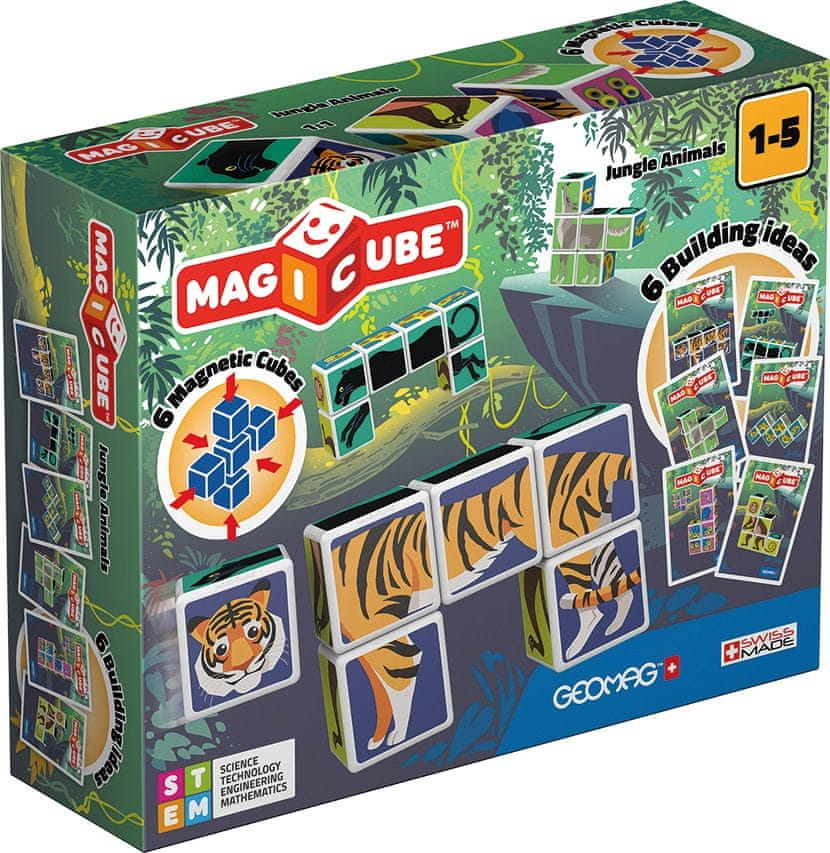 Geomag Magicube Jungle animals