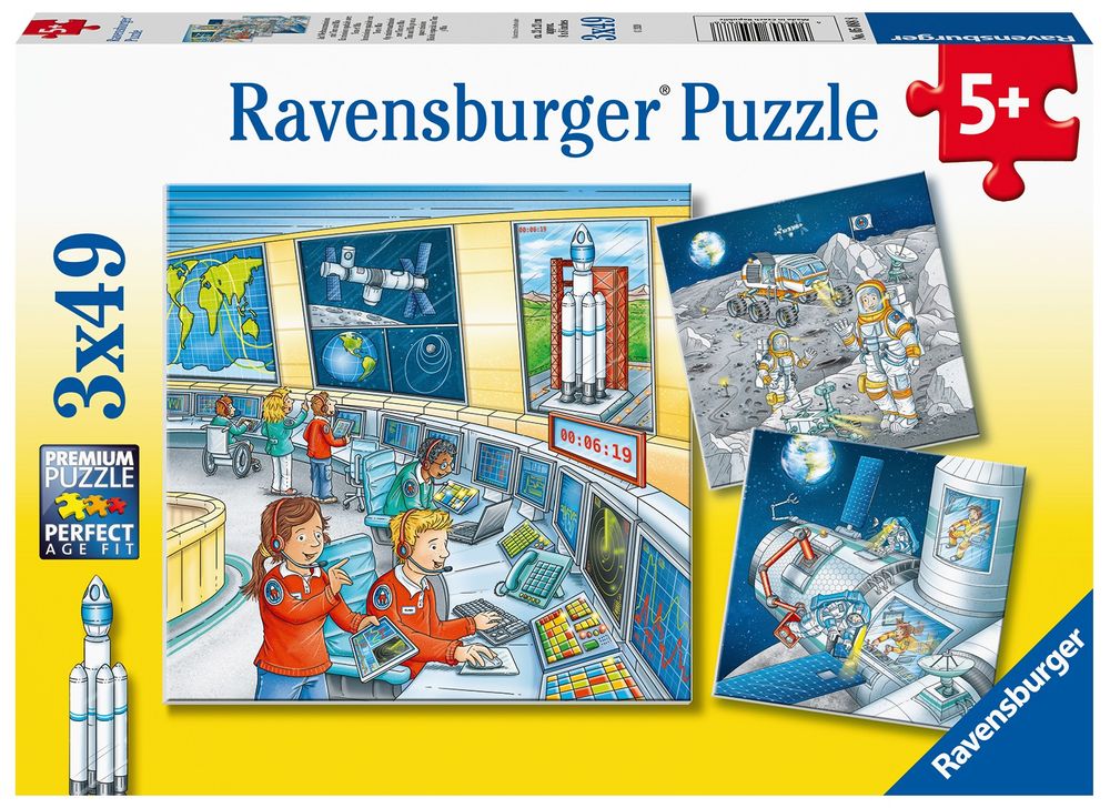 Ravensburger Puzzle 050888 Astronauti 3x49 dílků