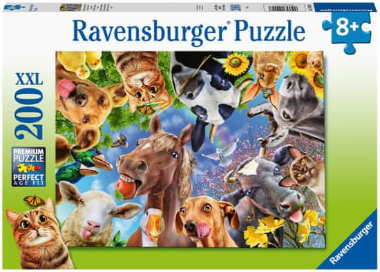 Ravensburger Puzzle 129027 Legrační hospodářská zvířata 200 dílků