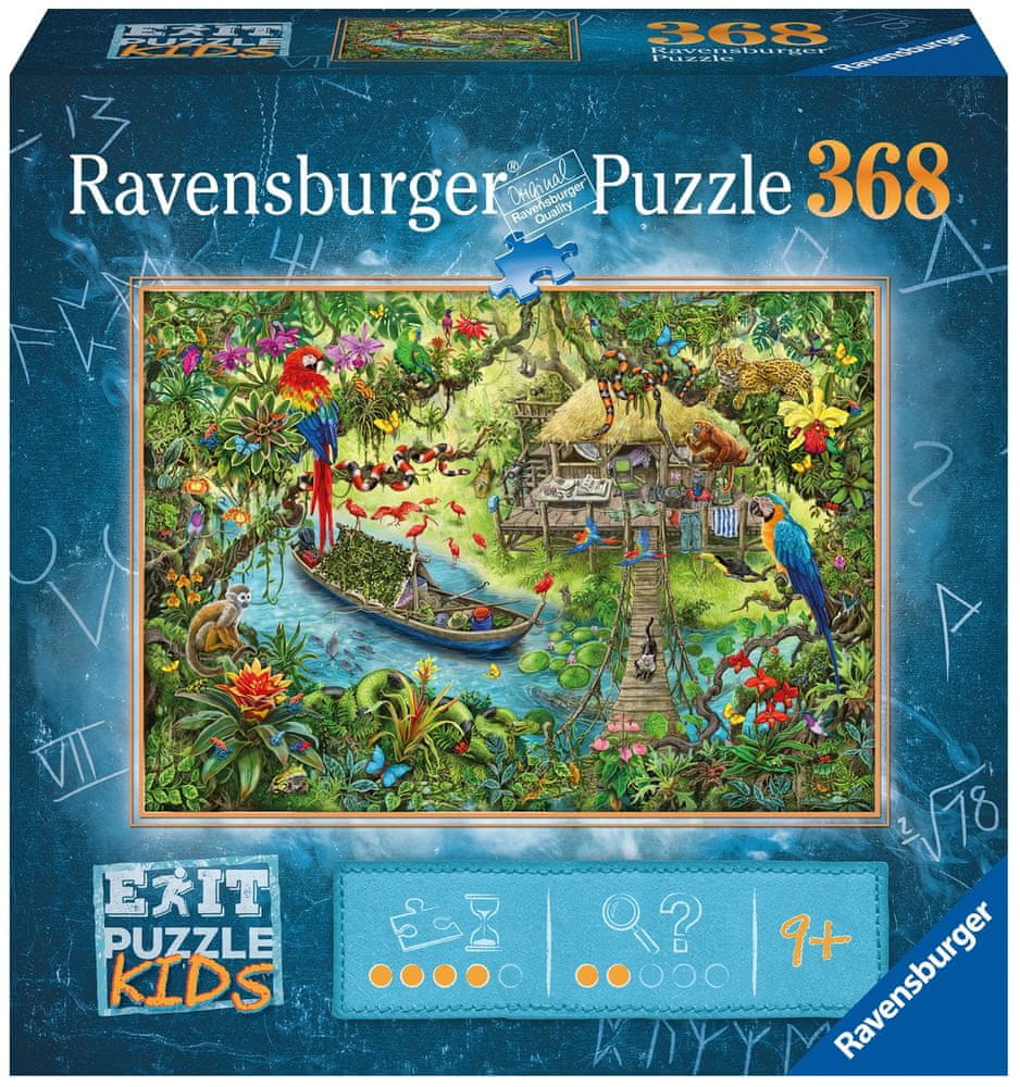 Levně Ravensburger Puzzle 129249 Exit KIDS: Džungle 368 dílků
