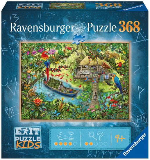 Ravensburger Puzzle 129249 Exit KIDS: Džungle 368 dílků