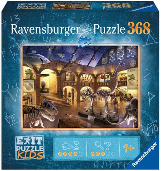 Ravensburger Puzzle 129256 Exit KIDS: Noc v muzeu 368 dílků