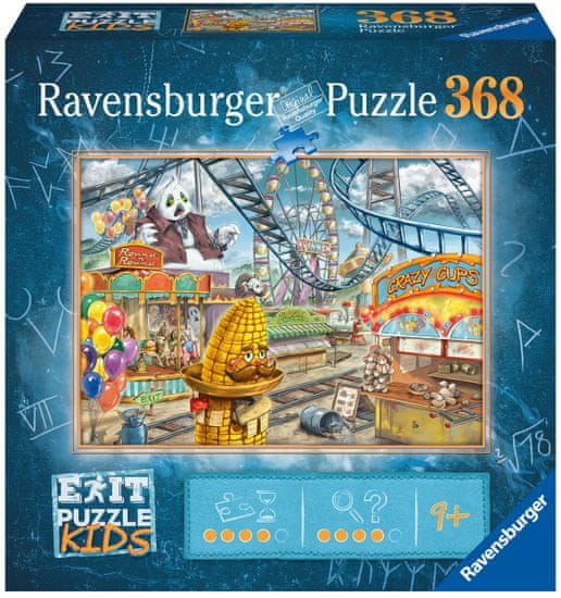 Ravensburger Puzzle 129263 Exit KIDS: Zábavní park 368 dílků