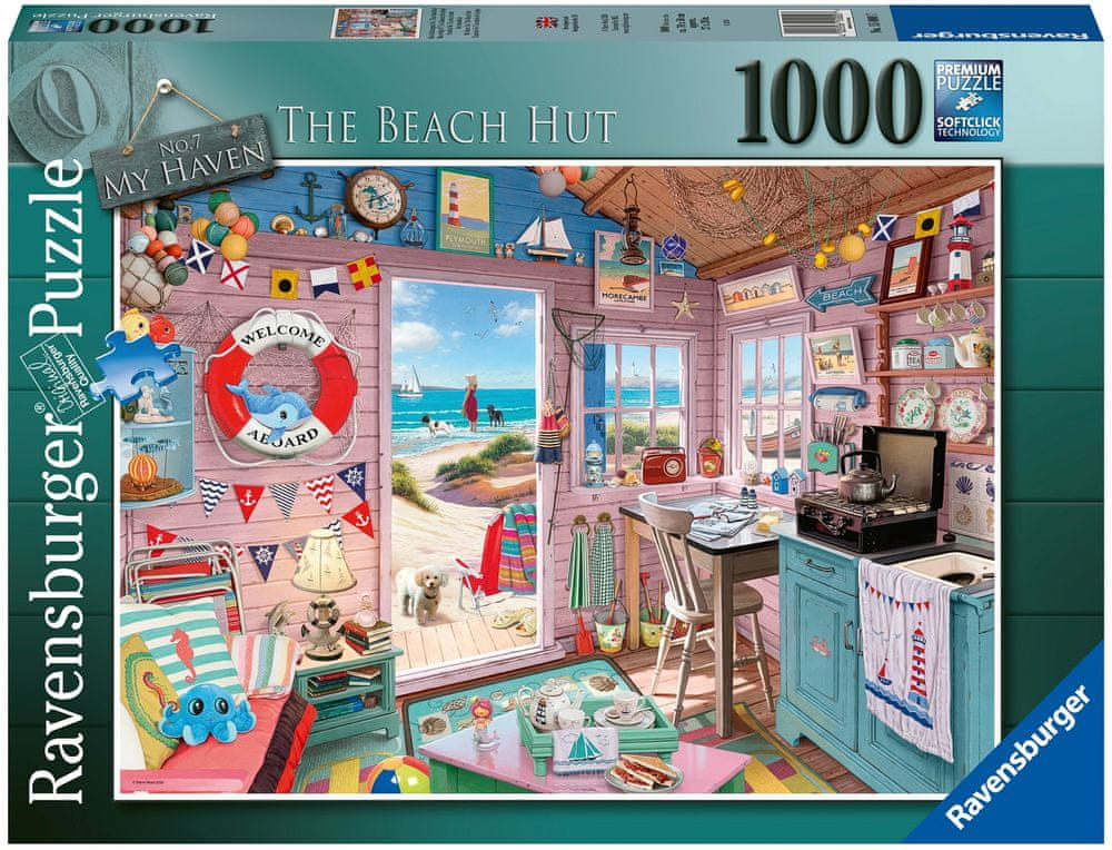Levně Ravensburger Puzzle 150007 Plážová chata, můj ráj 1000 dílků