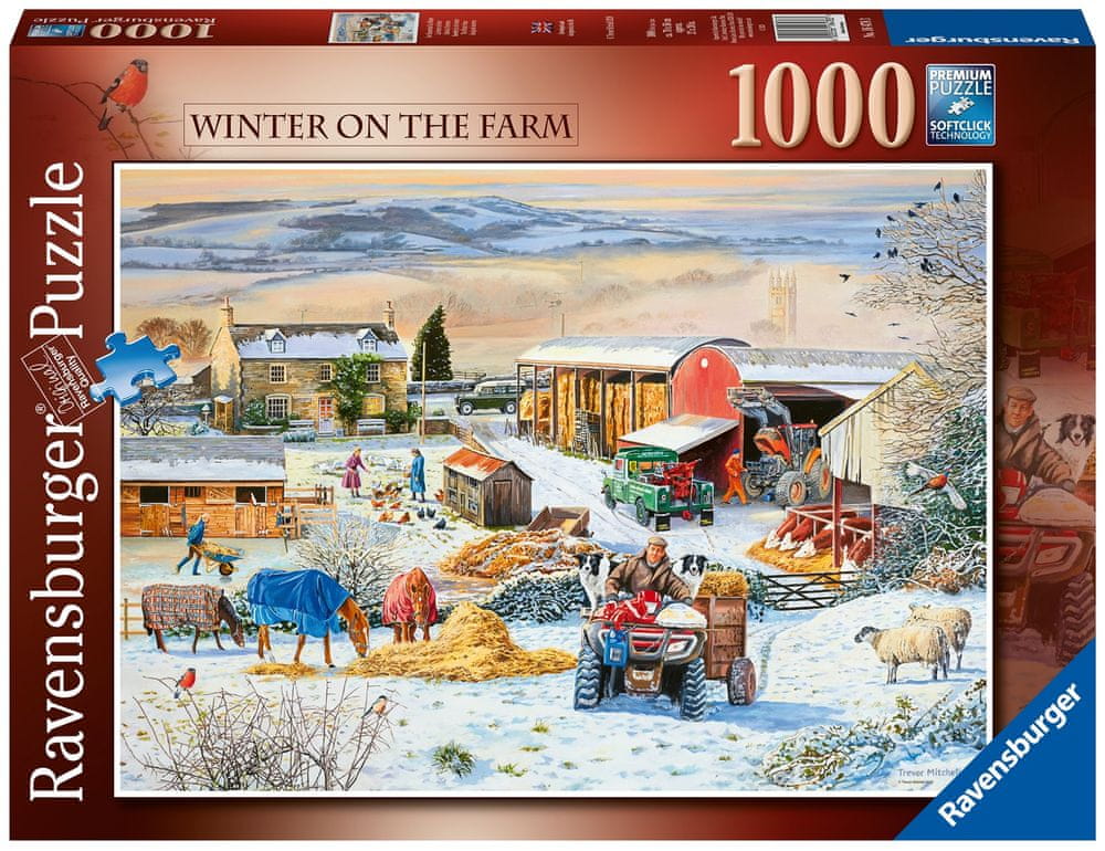 Ravensburger Puzzle 164783 Zima na farmě 1000 dílků