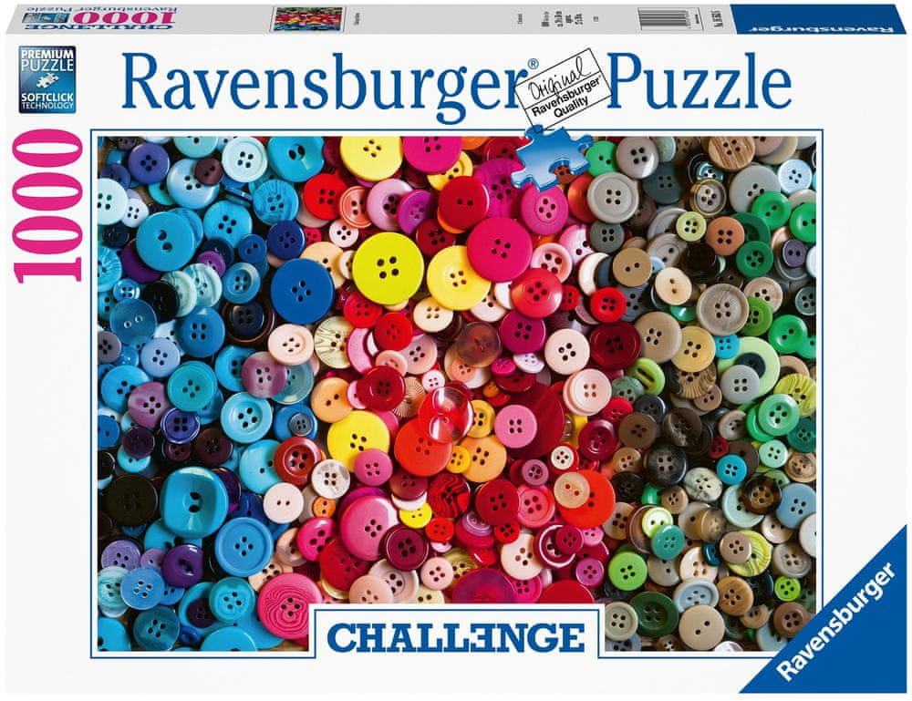 Ravensburger Puzzle 165636 Knoflíky Výzva 1000 dílků