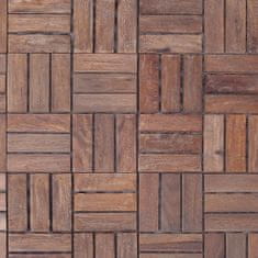 Greatstore Terasové dlaždice 33 ks 30 x 30 cm masivní recyklované dřevo
