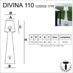 Tomasucci Stojací lampa pro venkovní i vnitřní použití DIVINA 110 TOMASUCCI