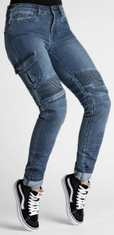 Rebelhorn Dámské moto kalhoty BROGER OHIO jeans washed blue MCF_13141