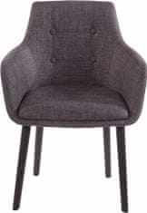 Danish Style Jídelní židle Buck (SET 2 ks), šedá