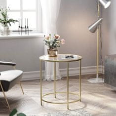 Artenat Odkládací stolek Einat, 55 cm, zlatá