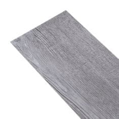 shumee Samolepicí podlahová krytina PVC 5,21 m2 2 mm matné šedé dřevo
