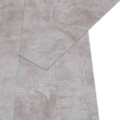 Vidaxl Samolepicí podlahová krytina PVC 5,21 m² 2 mm zemitě šedá