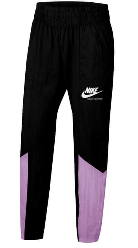 Nike dívčí kalhoty Sportswear Heritage M černá