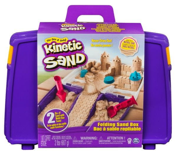 Levně Kinetic Sand Cestovní kufřík s formičkami