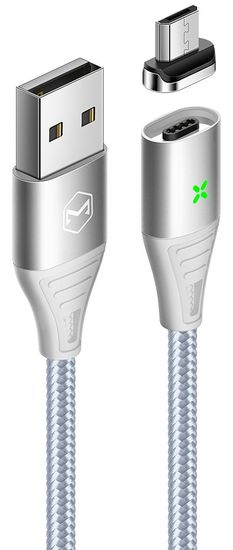 Mcdodo Storm Series Micro USB Magnetic Cable CA-6521, stříbrný