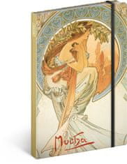 Grooters Notes Alfons Mucha – Poezie, linkovaný, 13 × 21 cm