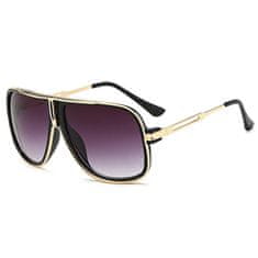 NEOGO Calvin 4 sluneční brýle, Glossy Black Gold / Gray