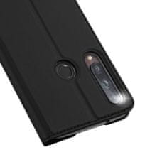 Dux Ducis Skin Pro knížkové kožené pouzdro na Huawei P40 Lite E, černé