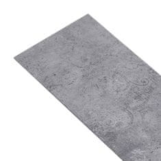shumee Samolepicí podlahová krytina PVC 5,21 m2 2 mm cementově šedá