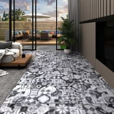 Greatstore Podlahová krytina 4,46 m2 3 mm šedý vzor