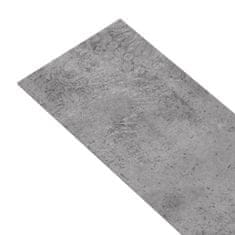 Vidaxl Podlahová krytina PVC 4,46 m2 3 mm cementově hnědá
