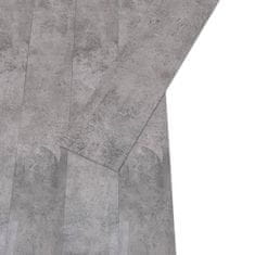 Vidaxl Samolepicí podlahová krytina PVC 5,21 m² 2 mm cementově hnědá