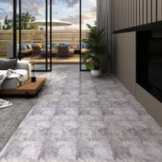 Vidaxl Samolepicí podlahová krytina PVC 5,21 m² 2 mm cementově hnědá