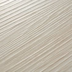 Vidaxl Nesamolepicí PVC podlahová prkna 5,26 m² 2 mm dub klasický bílý