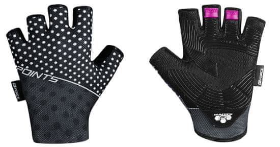 Force Dámské cyklistické rukavice POINTS LADY bez zapínání, černo-šedé - velikost L